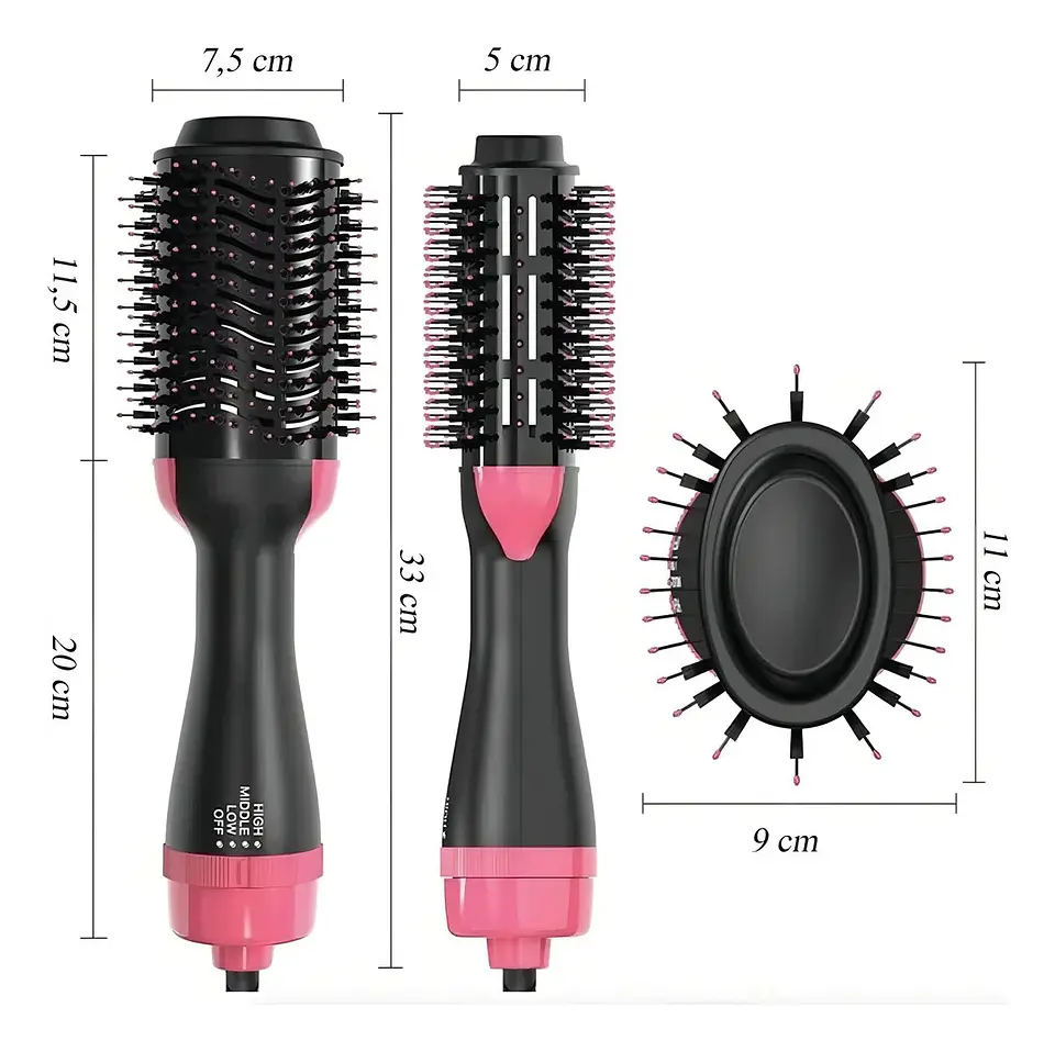 CEPILLO ALISADOR Y SECADOR  ANTI FRIZZ 3 EN 1 3