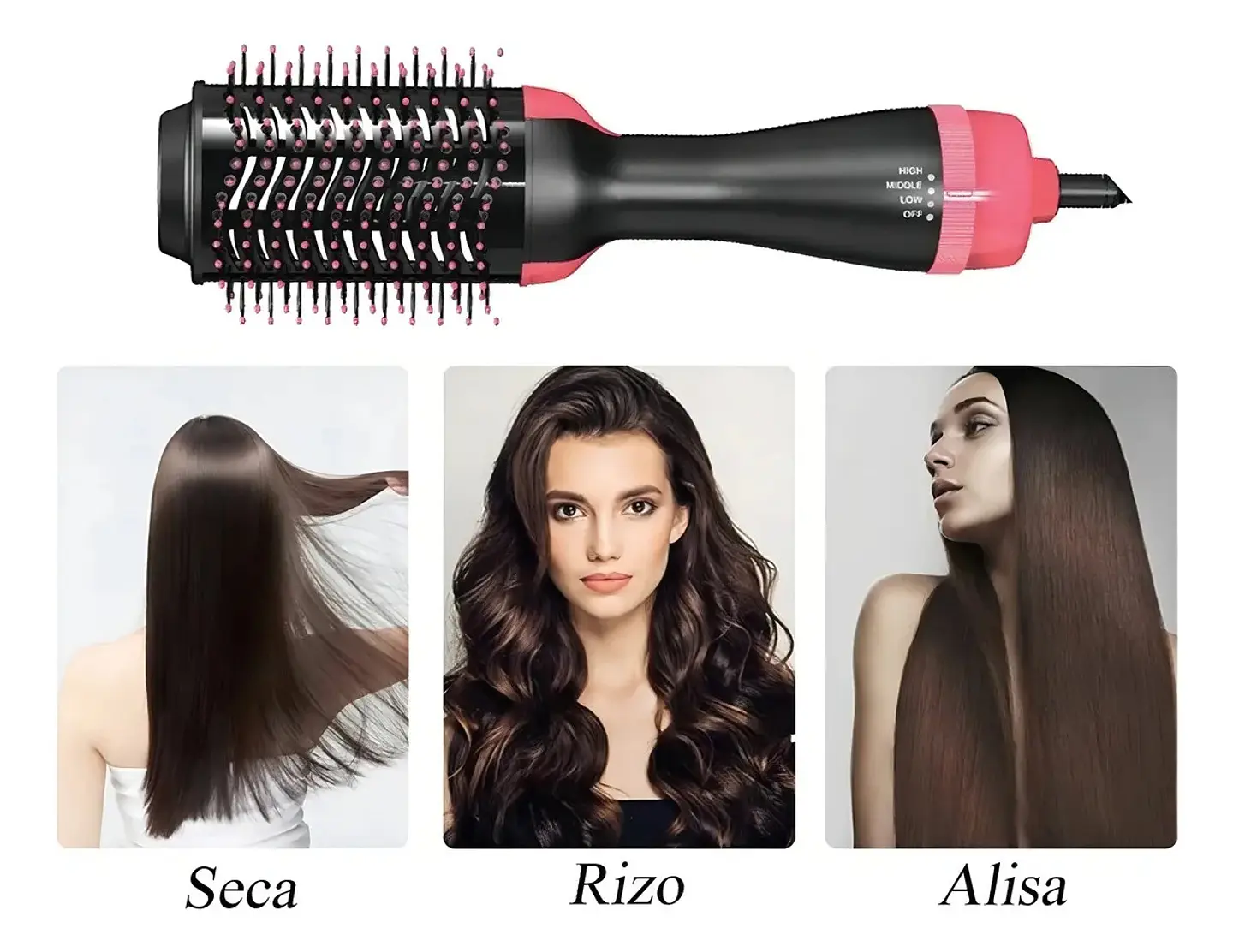 CEPILLO ALISADOR Y SECADOR  ANTI FRIZZ 3 EN 1 4