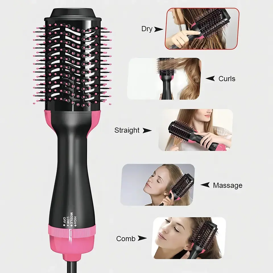 CEPILLO ALISADOR Y SECADOR  ANTI FRIZZ 3 EN 1 5