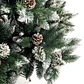 ÁRBOL NAVIDEÑO NEVADO CON ESFERAS ROJAS Y FOLLAJE REALISTA - Miniatura 2