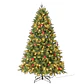 ÁRBOL NAVIDEÑO CON PIÑAS FRUTOS ROJOS Y FOLLAJE REALISTA - Miniatura 4