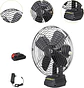 VENTILADOR PORTÁTIL 5 ASPAS CON BATERÍA Y CARGADOR USB - Miniatura 1
