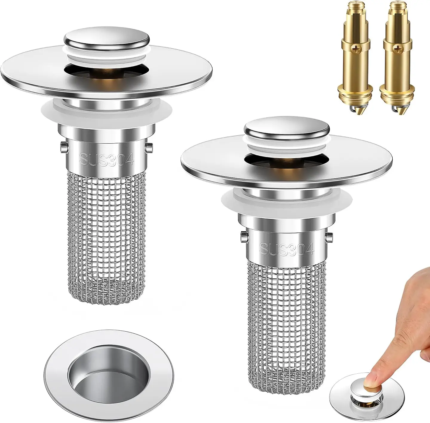 PACK 2 FILTROS PARA DRENAJE DE BAÑO/COCINA 2