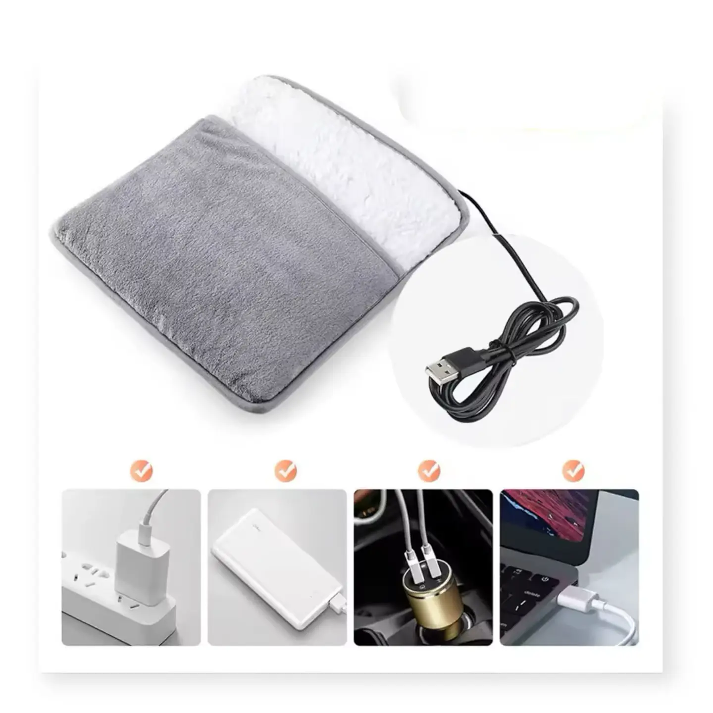 CALENTADOR DE PIES CON MULTIUSO Y CARGADOR USB 1