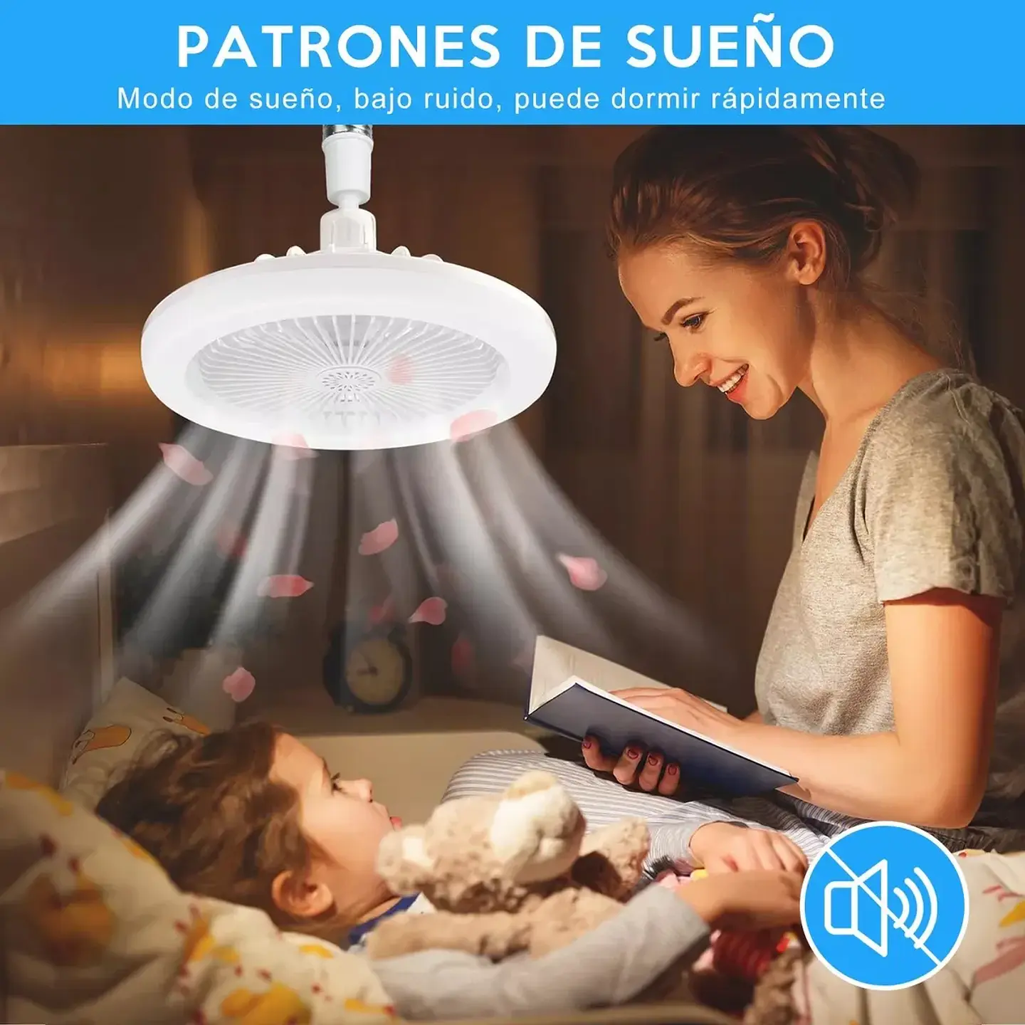 VENTILADOR DE TECHO 3 EN 1 CON LUZ LED 5