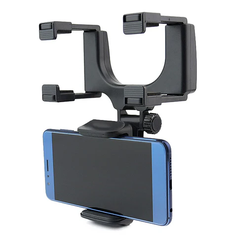 SOPORTE DE CELULAR AJUSTABLE PARA ESPEJO RETROVISOR