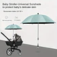 SOMBRILLA  CON FILTRO UV PARA COCHES DE BEBE - Miniatura 3