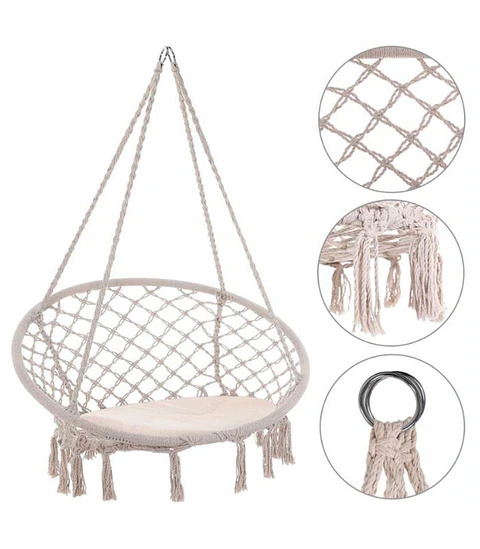 SILLA HAMACA PARA INTERIOR O EXTERIOR