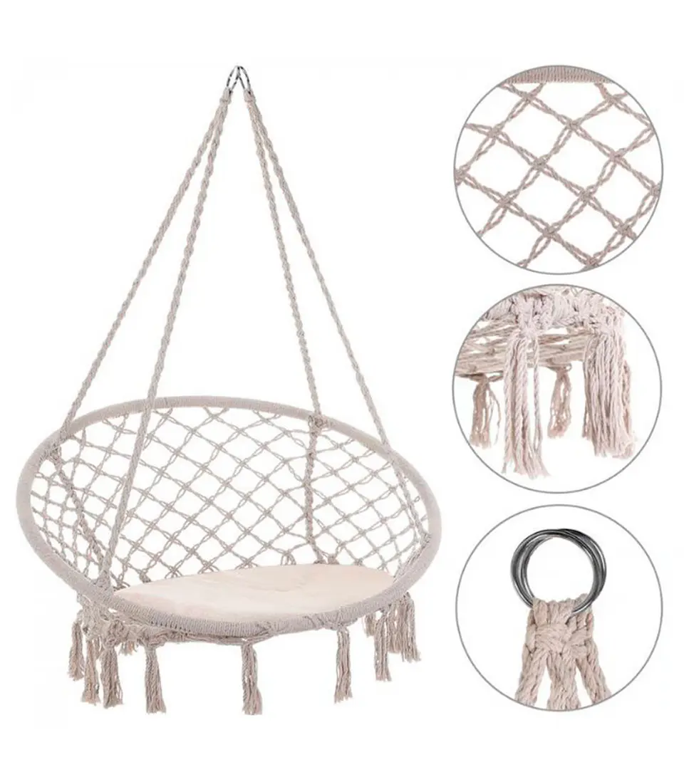 SILLA HAMACA PARA INTERIOR O EXTERIOR 2