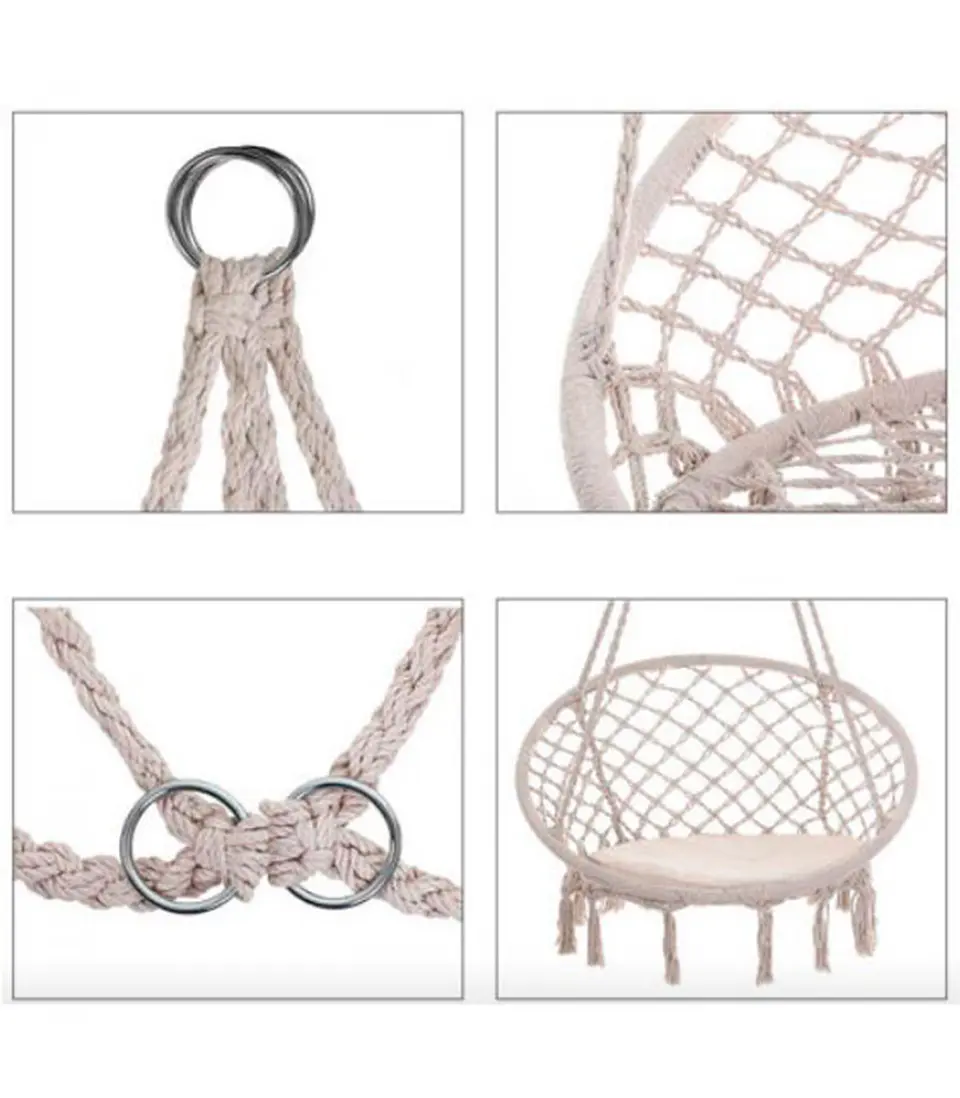 SILLA HAMACA PARA INTERIOR O EXTERIOR 3