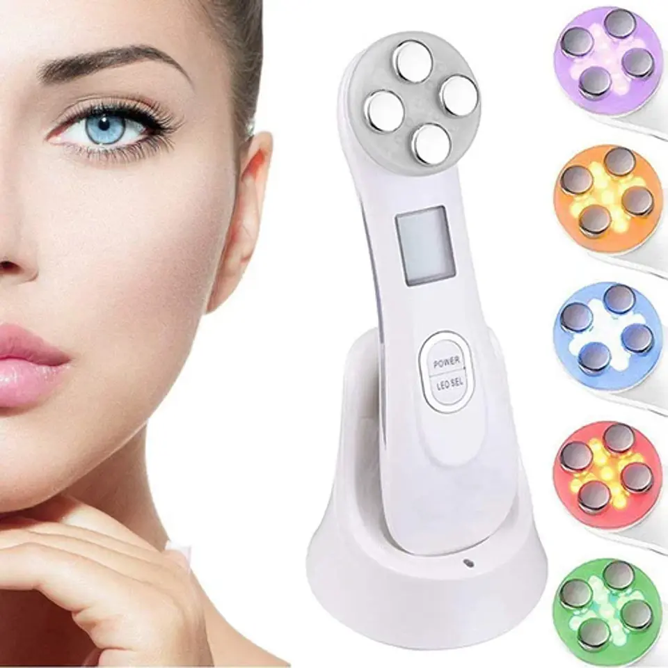 RADIO FRECUENCIA FACIAL ANTI ARRUGAS LED FOTOTERAPIA 3