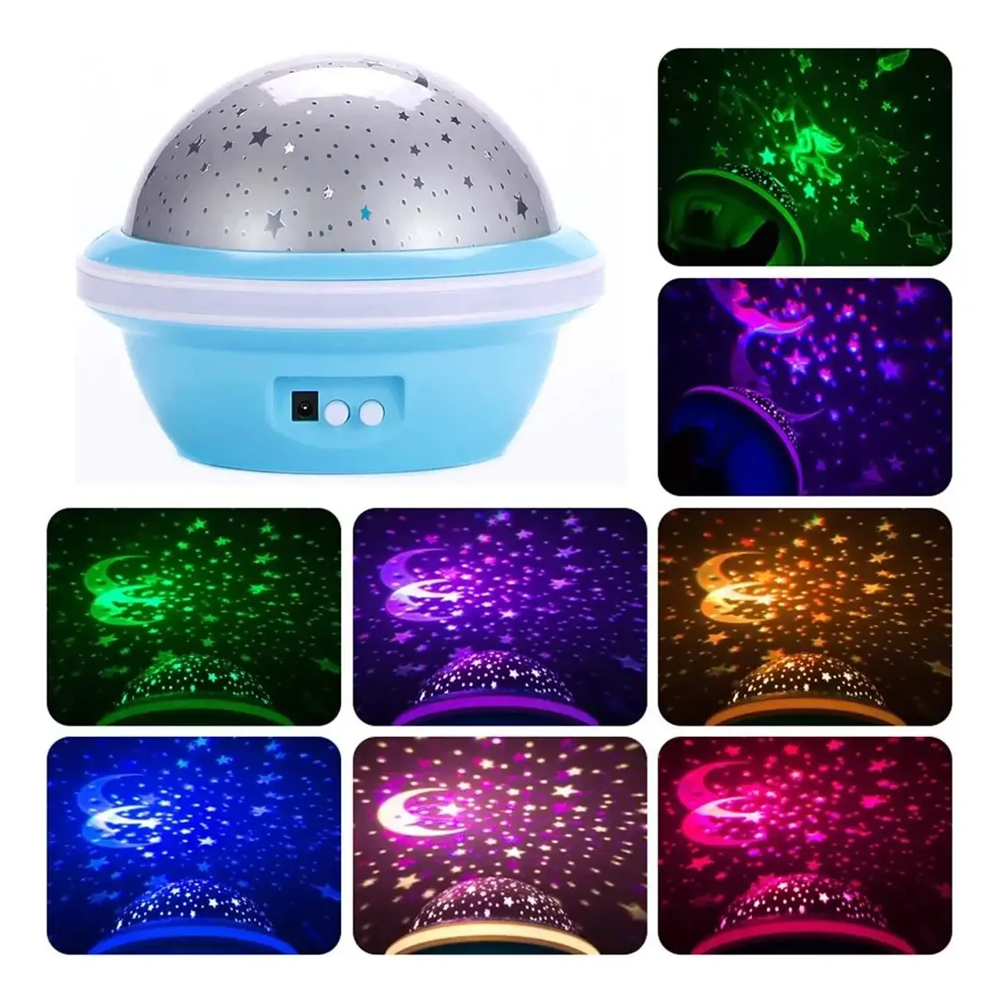 LAMPARA LED ESPANTACUCOS PROYECTOR LUZ ESTRELLAS PARA NIÑOS 5