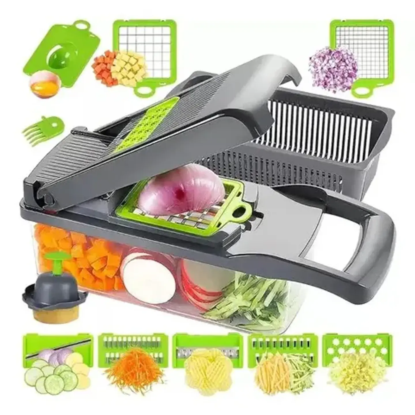 PICADOR DE FRUTAS Y VERDURAS 12 EN 1 3