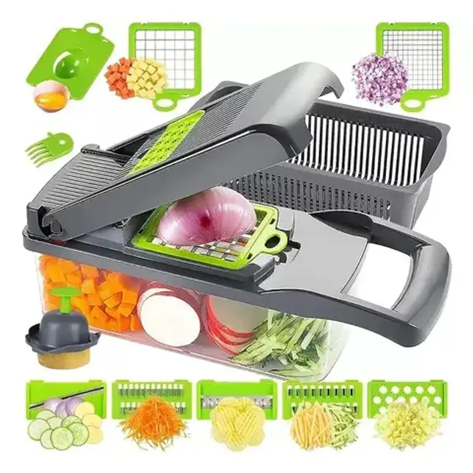 PICADOR DE FRUTAS Y VERDURAS 12 EN 1 3