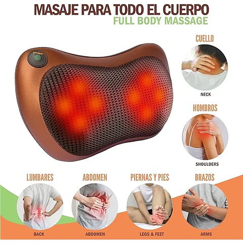COJIN MASAJEADOR PARA  AUTO Y CASA