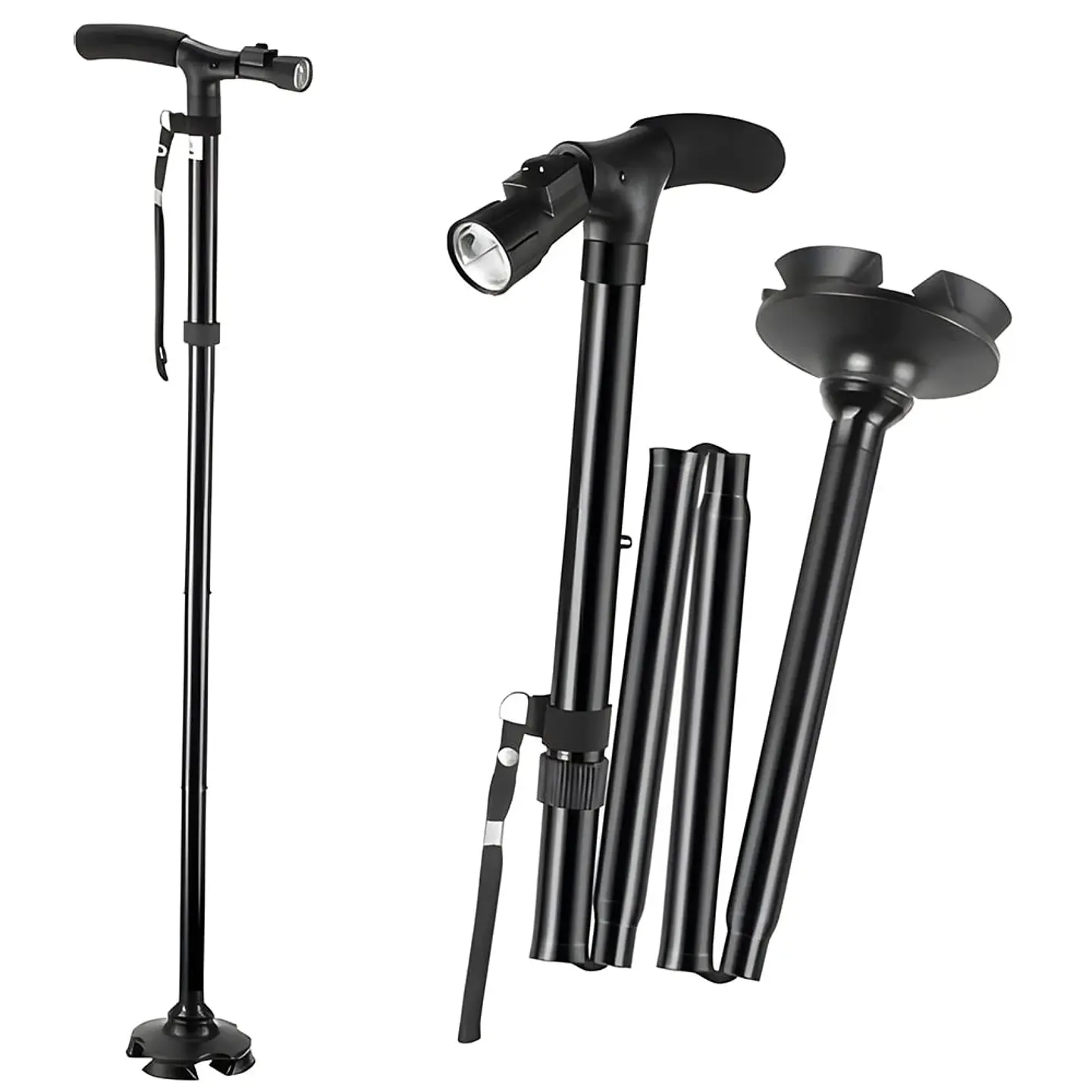 BASTON ORTOPEDICO PLEGABLE CON LUZ 4
