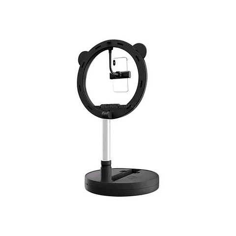 ARO DE LUZ LED PORTATIL CON BASE REDONDA