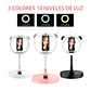 ARO DE LUZ LED PORTATIL CON BASE REDONDA - Miniatura 3