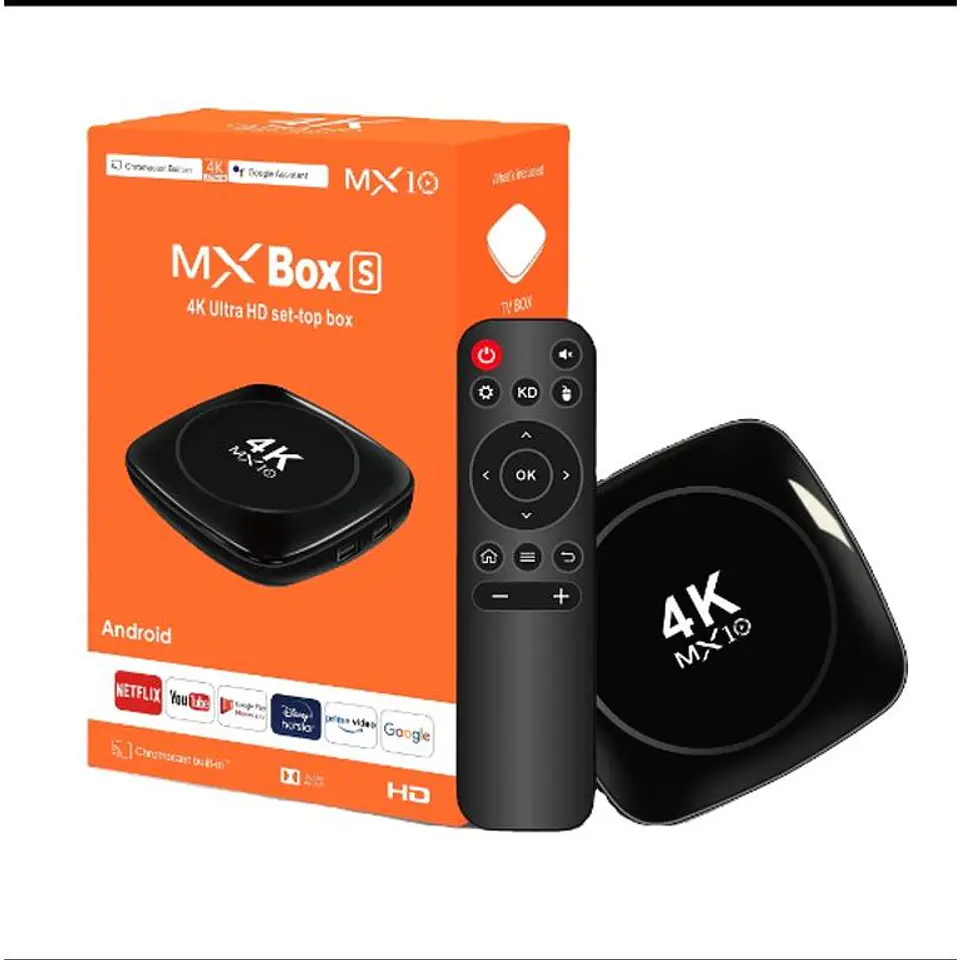 Tv Box Android 5G MX10 Streaming 4K Bluetooth 3