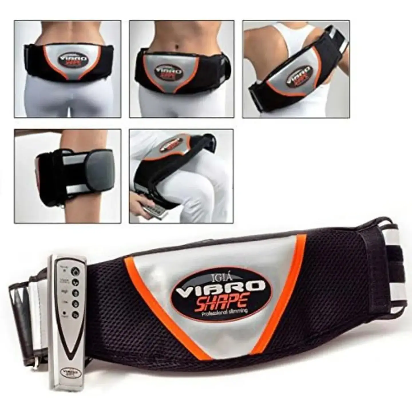 Cinturón Masajeador Con Vibración Calor Vibro Shape 2