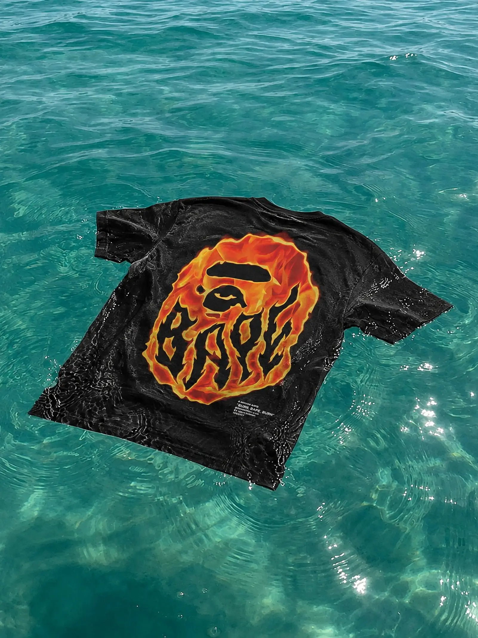 BAPE Flame Tee  4