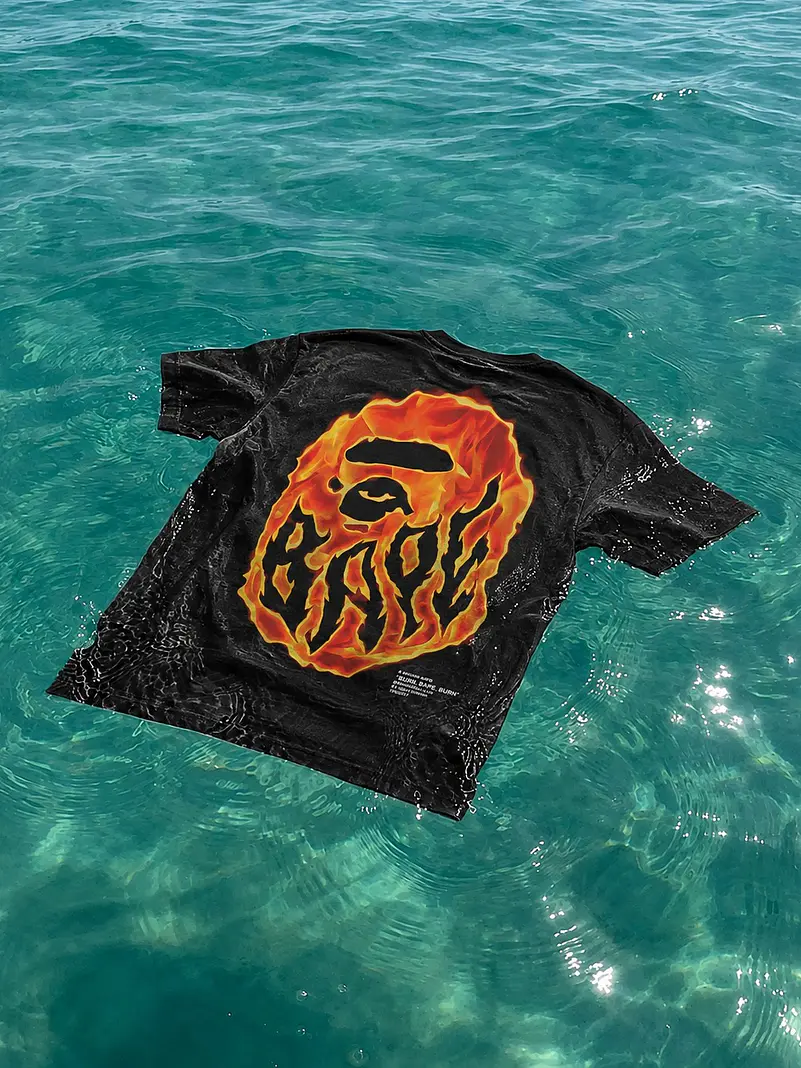 BAPE Flame Tee  4