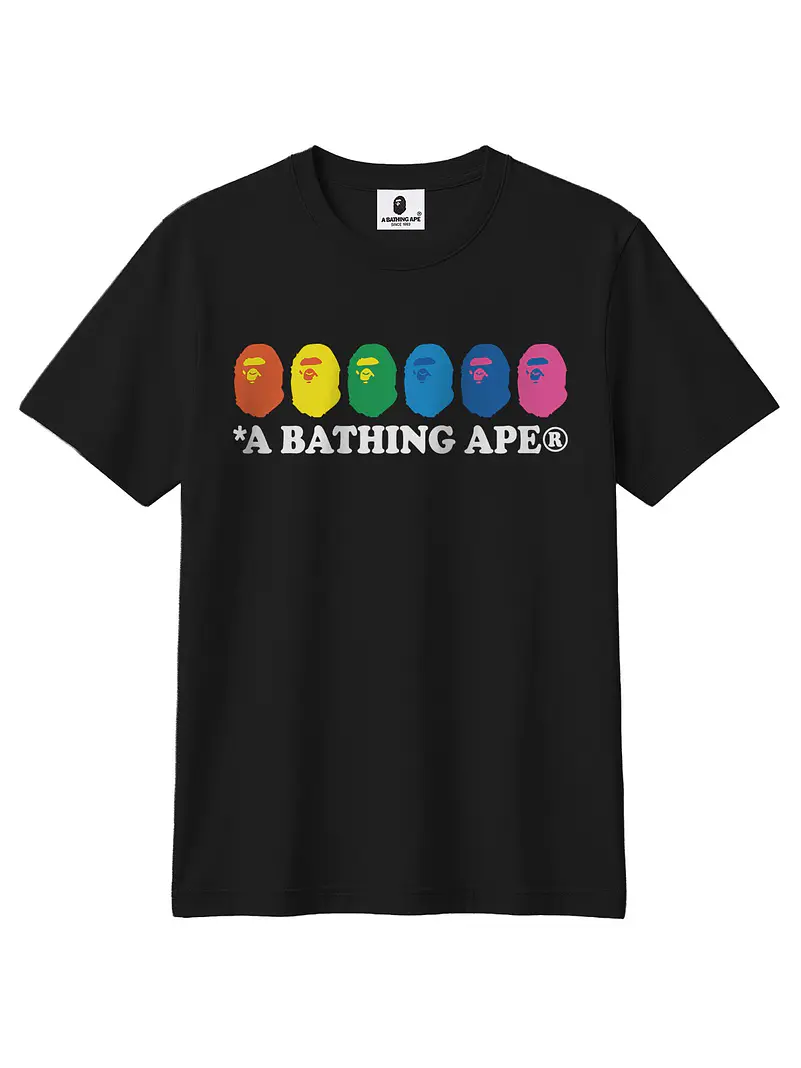 BAPE Rainbow Ape Tee 1