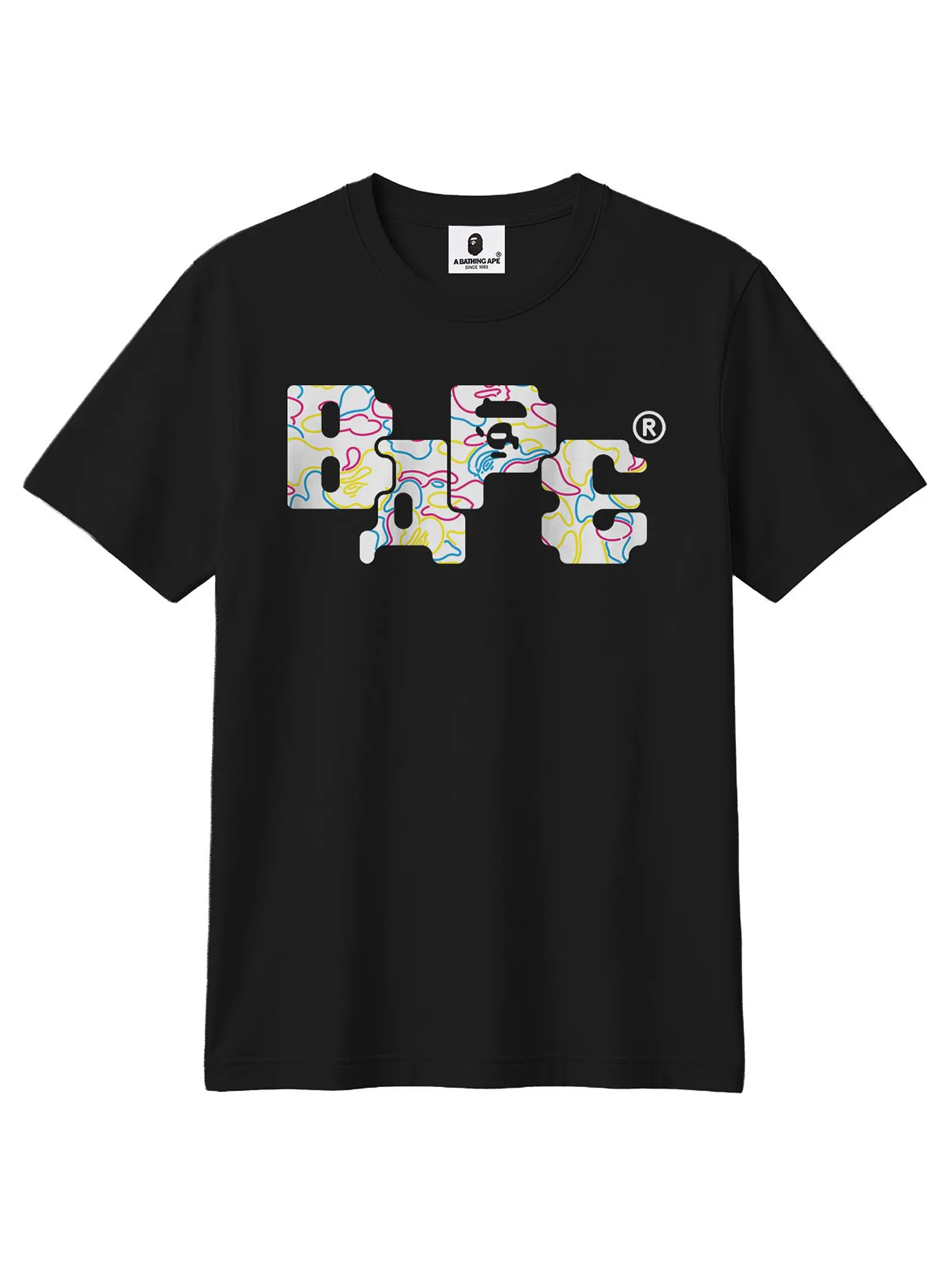 BAPE Color Lines Tee 1