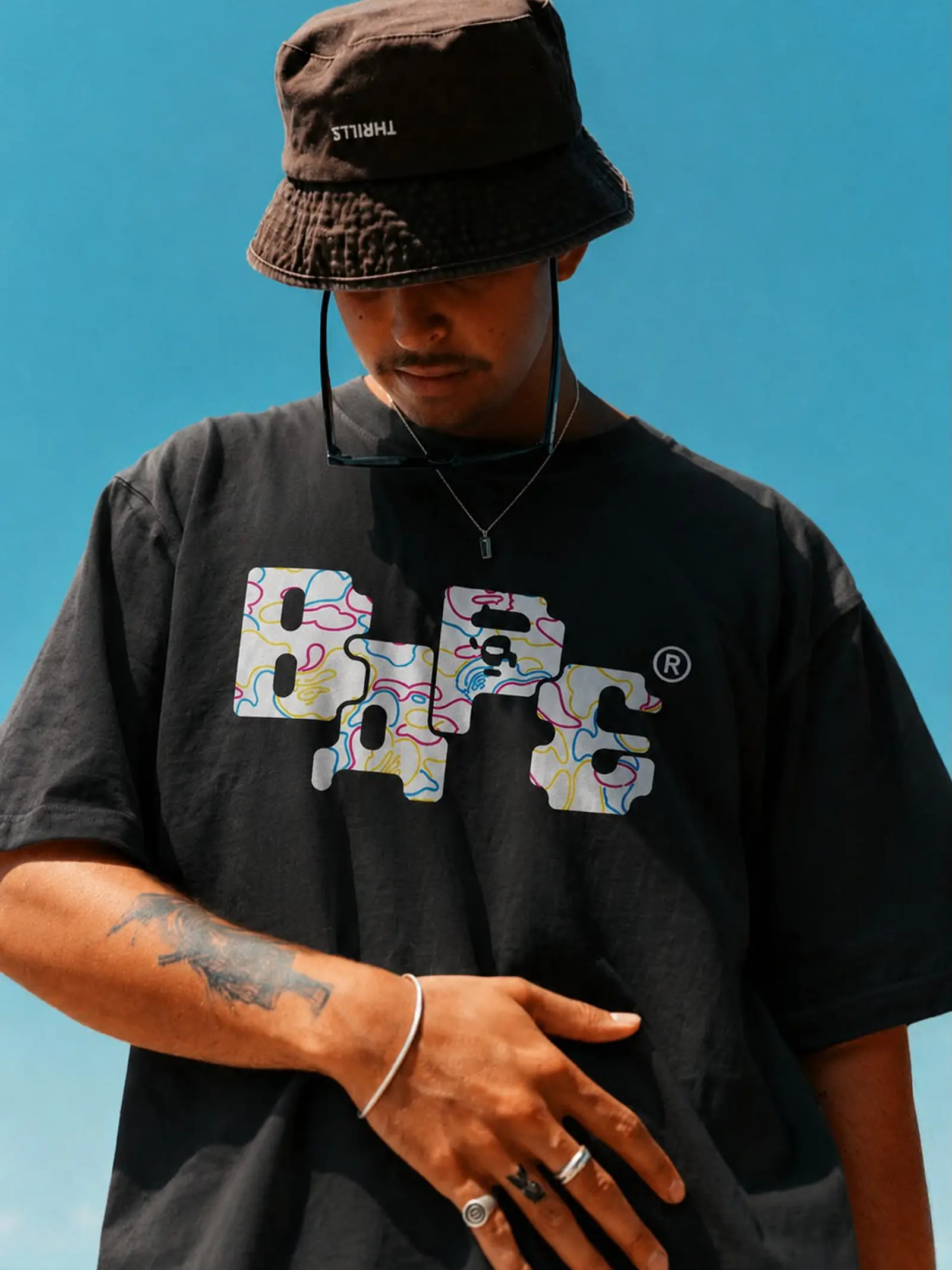 BAPE Color Lines Tee 2