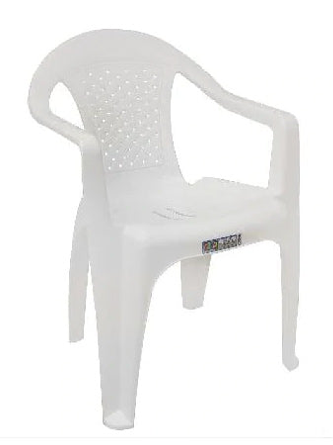 Silla Bambú con Brazos Blanco / Rimoplasticas 1