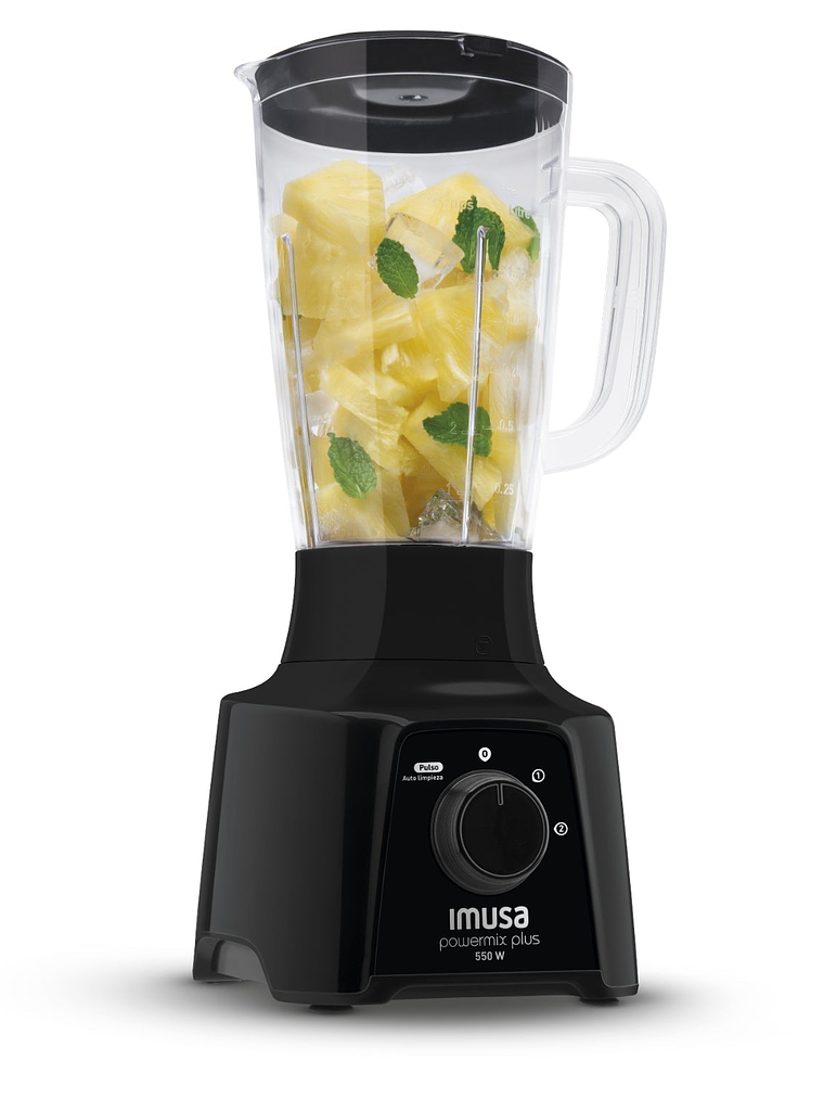 Licuadora Powermix Plus Negro 2 Velocidades / Imusa 1