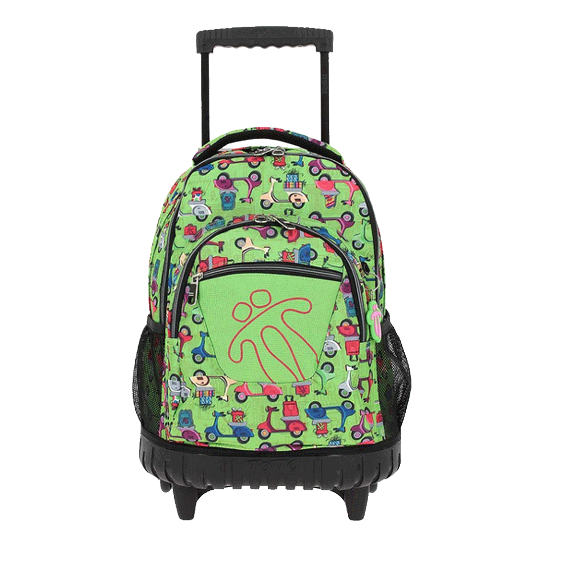 Mochila Totto con Ruedas y Estampada Rengion 1