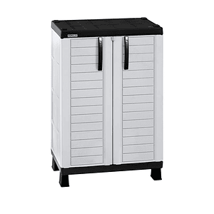 Armario Mediano Barú Gris Hielo- Negro