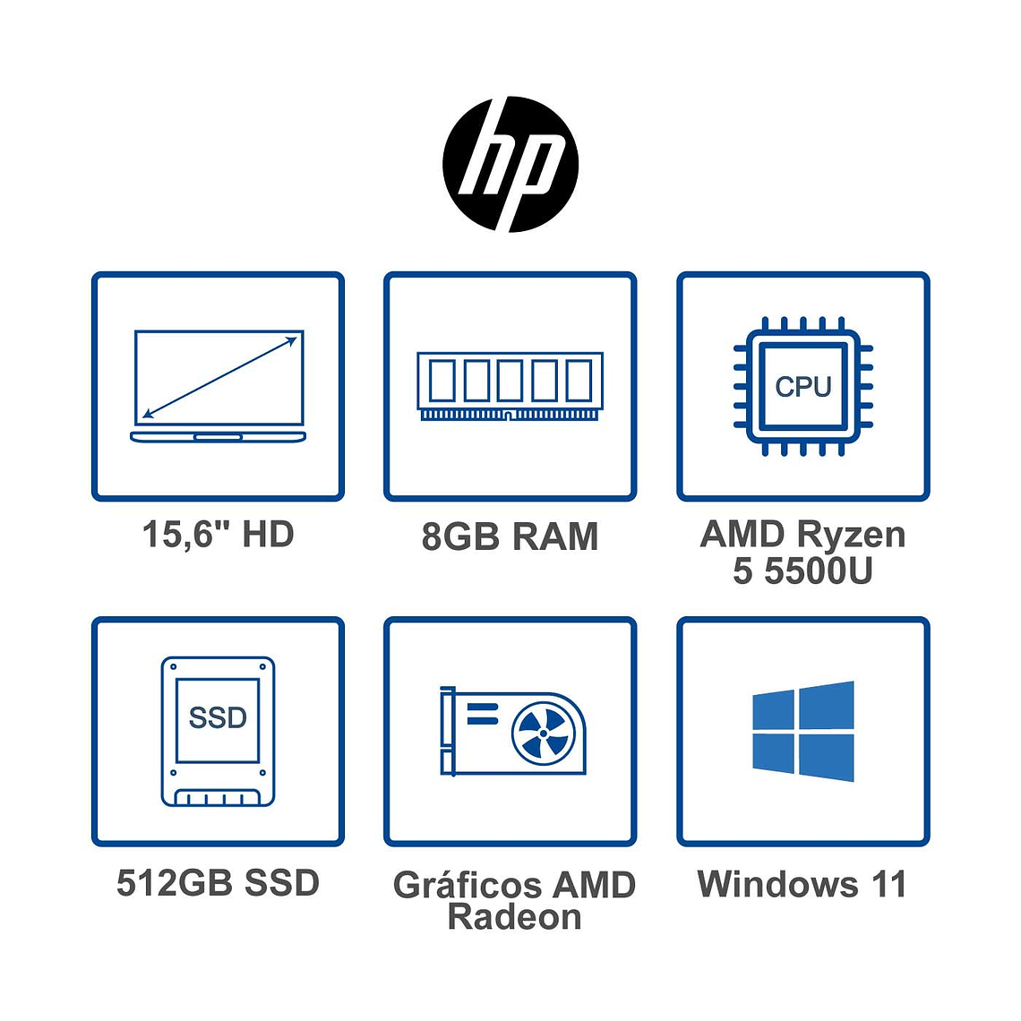 Computador Portátil HP 15,6
