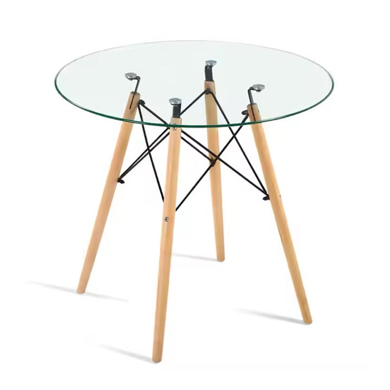 Mesa Roma Redonda en Vidrio 1