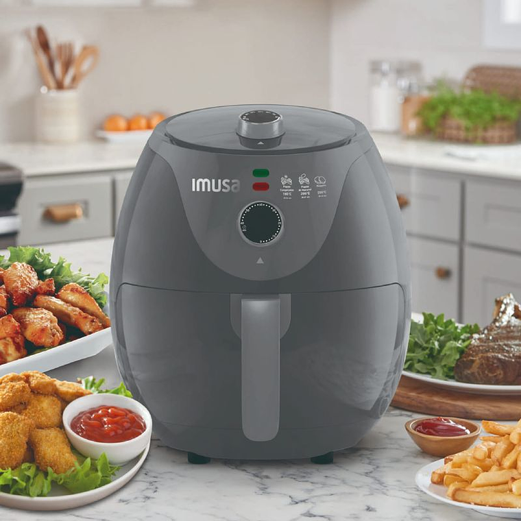 Freidora de Aire IMUSA Airfryer Esencial 3,2 Litros gris 6