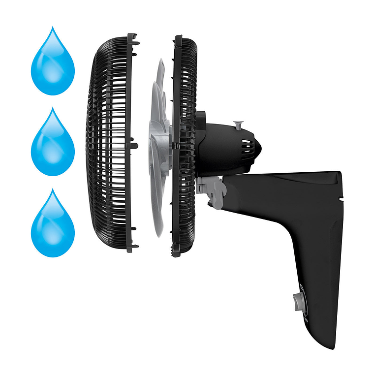 Ventilador Silence Force Pared Negro / Samurai 2