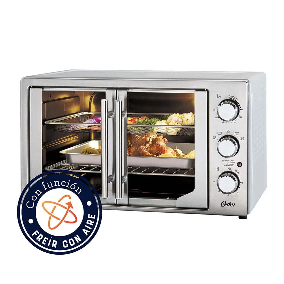 Horno Freidor con Puertas Estilo Francés / Oster 2