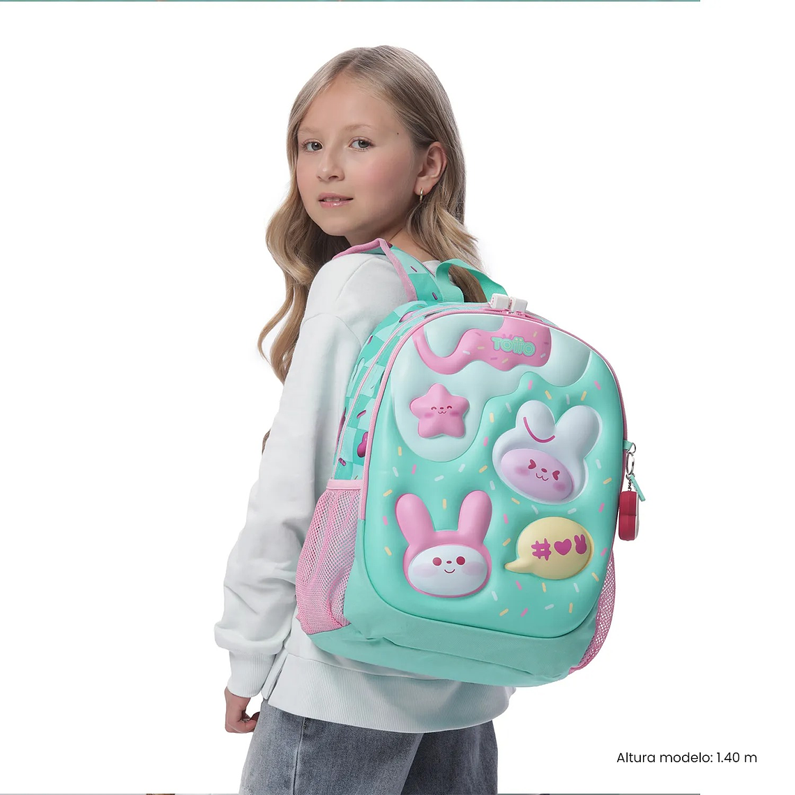 Morral para Niña Bunny Pump Mediano Verde 2