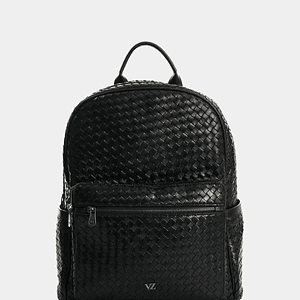 Morral de cuero trenzado para hombre Weave