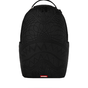 MOCHILA NEGRA TONAL MONOGRAM EMBOSS SHARK SPARYGROUND