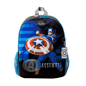 Morral para Niño Avengers Capitán América Mediano Gris