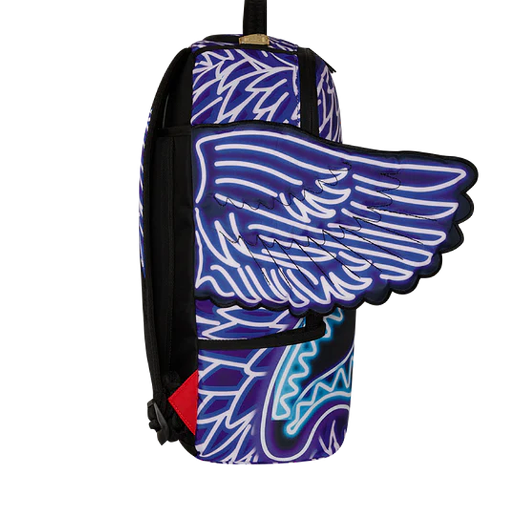 MOCHILA MORADA NEON WINGS PARTY SPRAYGROUND 2