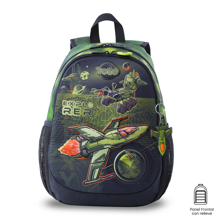 Morral para Niño Explorer Ship Mediano Verde 1