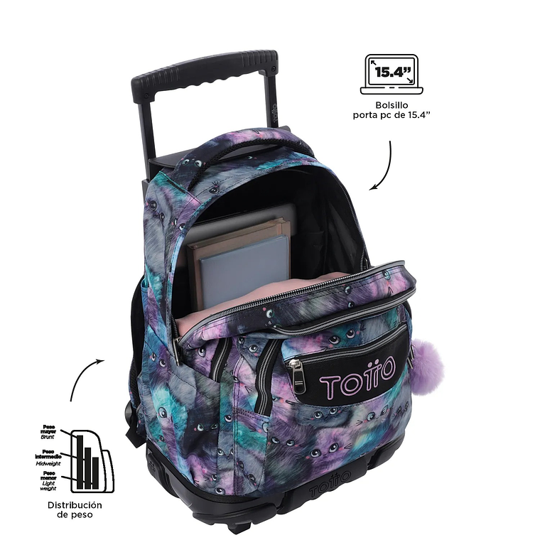Morral Ruedas Niña Porta PC 15.4