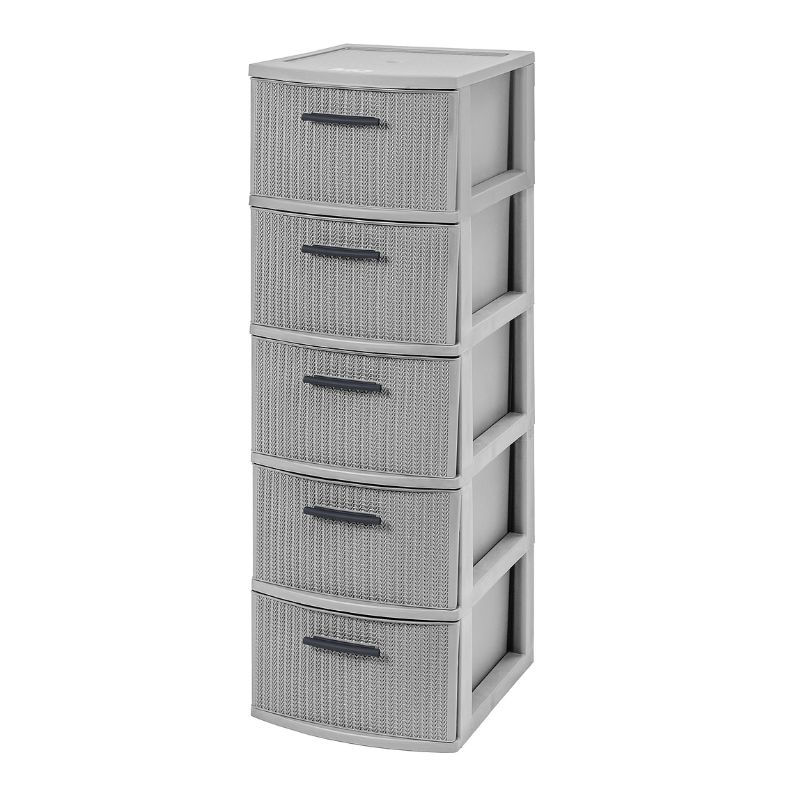 Cajonero 5 Niveles Gris Línea Crochet / MQ 1