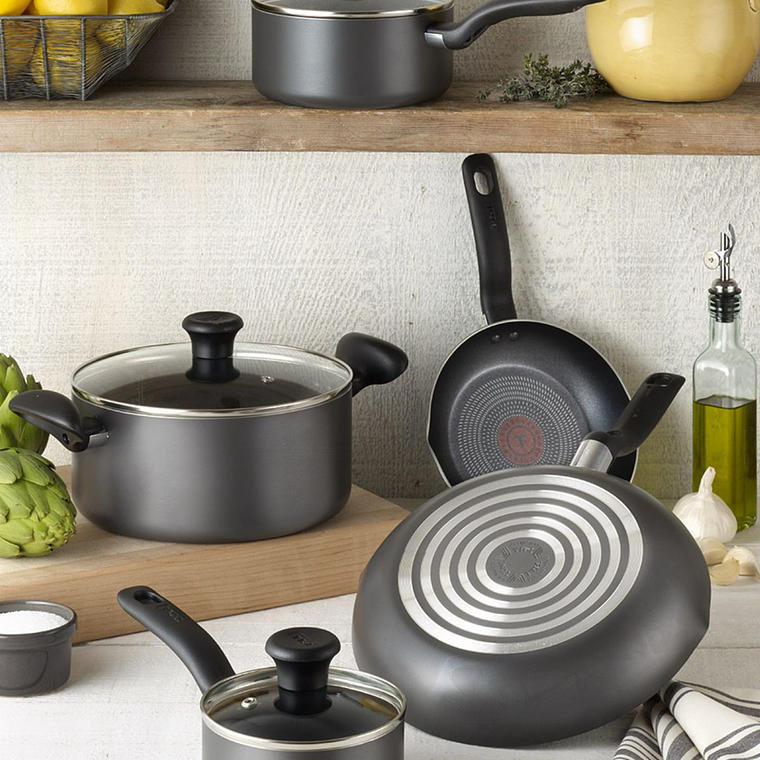 Batería TEFAL Initiatives 10 Piezas Negra 4