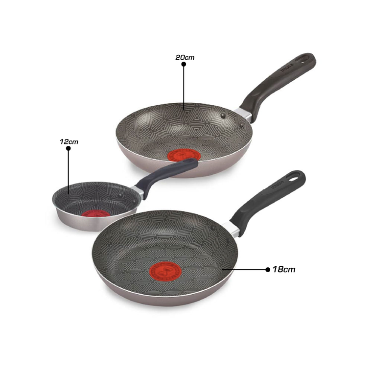 Set de sartenes IMUSA 12, 18 y 20 cm Talent 3