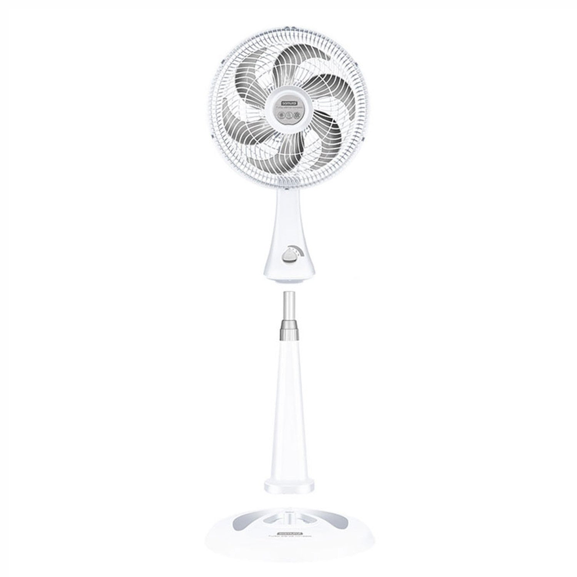 Ventilador Turbo Silence Compact 2 en 1 Blanco / Samurai 1