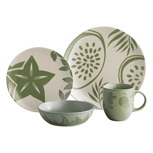 Vajilla Corona Frutto 4 Puestos 16 Piezas